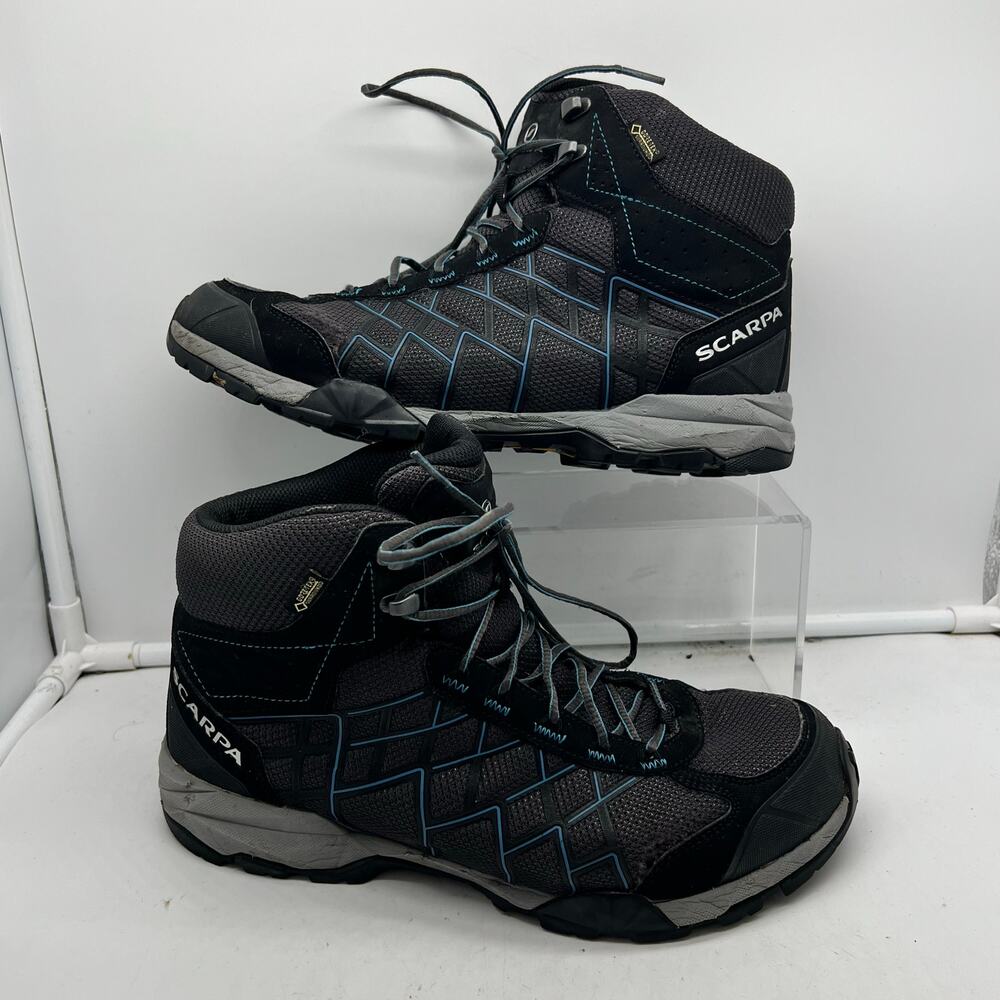 Scarpa Boots Womens 9.5 Hydrogen Hike Gtx Gray Trail Hiking Walking Shoes